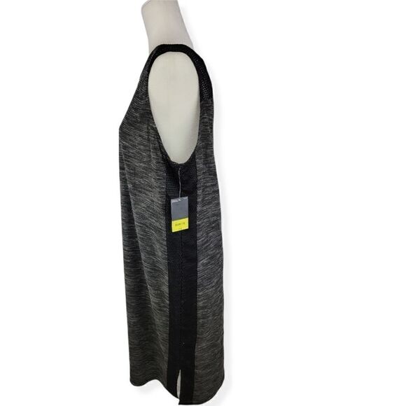 Xersion Casual dress in Charcoal with Black net accent 0X NWT - Picture 2 of 5